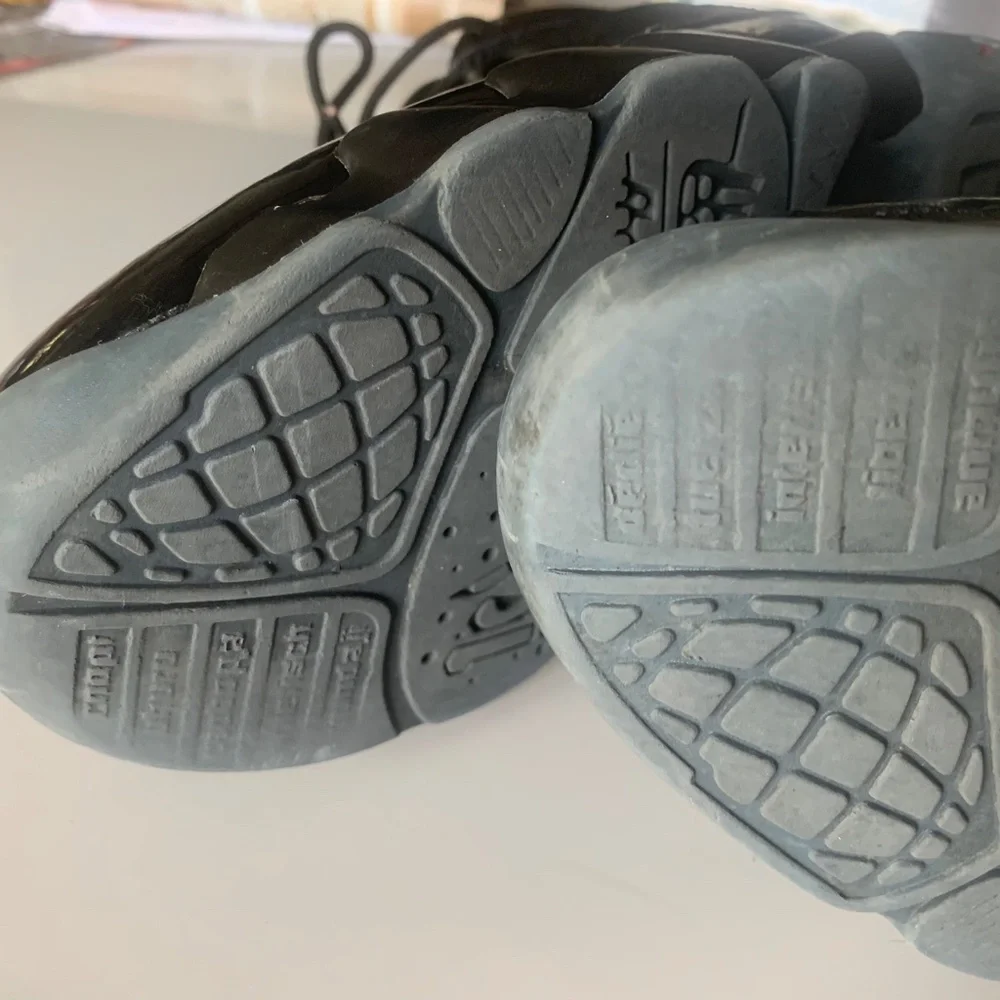 Air Jordan 9 Retro BG Bred black and red sneakers UNISEX - Picture 8 of 9